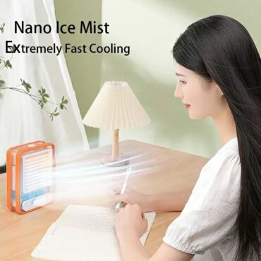 Portable USB Air Cooler Fan – 3-Speed