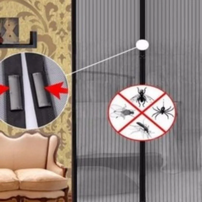 Hands-Free Retractable Magnetic Door Mesh - Image 5