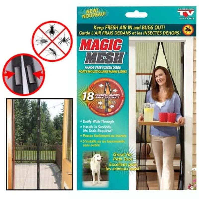 Hands-Free Retractable Magnetic Door Mesh - Image 6