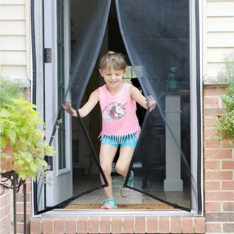Hands-Free Retractable Magnetic Door Mesh - Image 3