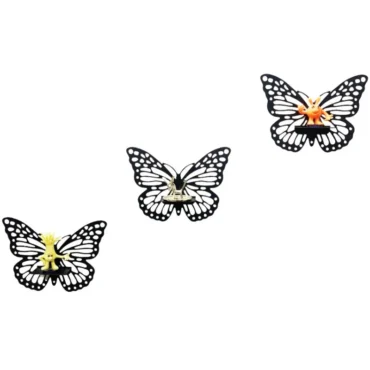 Wooden Butterfly Wall Shelf