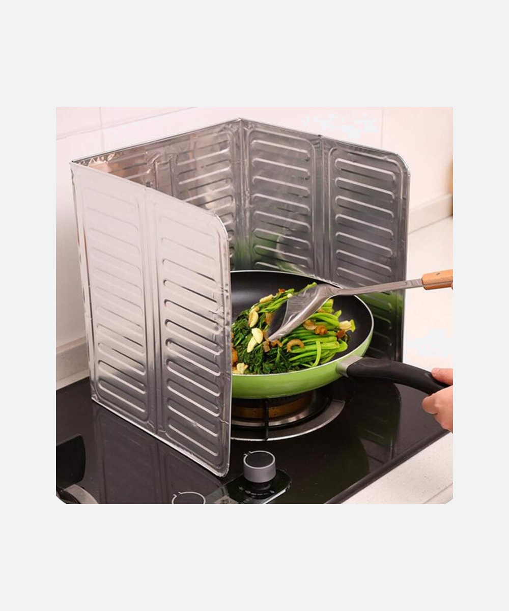 3-Sided Oil Proof Aluminum Foil Splatter Guard - Image 2