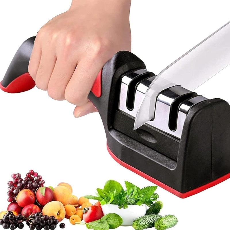 3-in-1 Knife Sharpener Set with Ceramic Peeler - Image 7