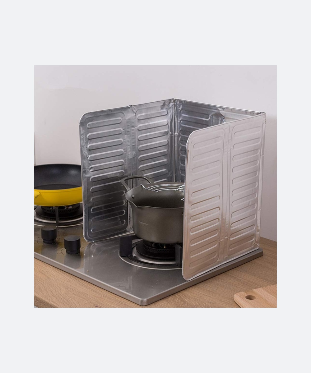 3-Sided Oil Proof Aluminum Foil Splatter Guard - Image 4
