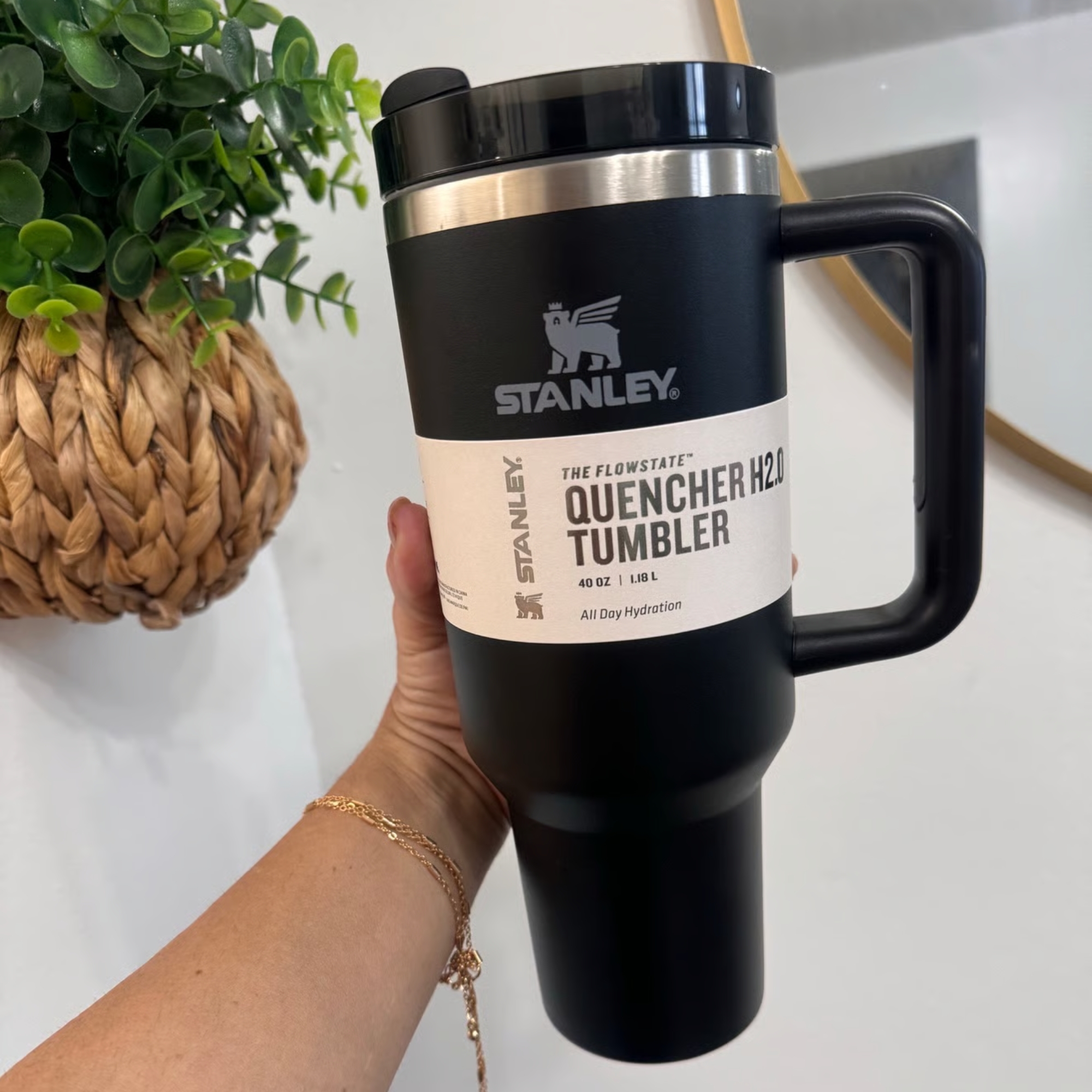 Black Stanley 40 Oz Stainless Steel Tumbler - Image 6