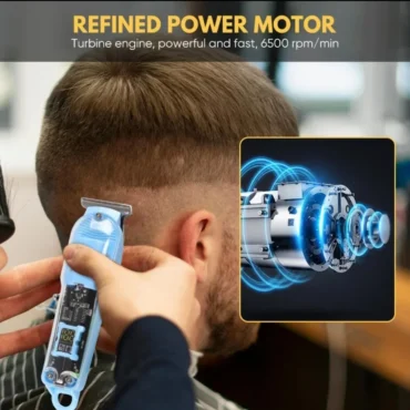 Daling Transparent LCD Electric Hair Trimmer