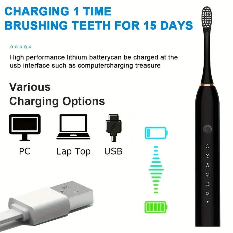 X3 Sonic Electric Toothbrush Rechargeable - Image 5