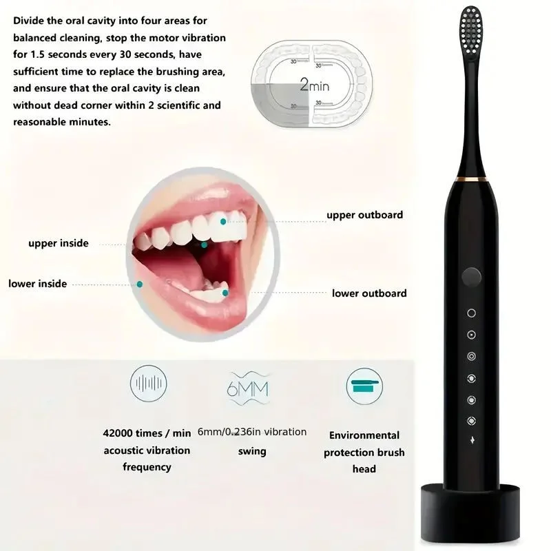 X3 Sonic Electric Toothbrush Rechargeable - Image 4