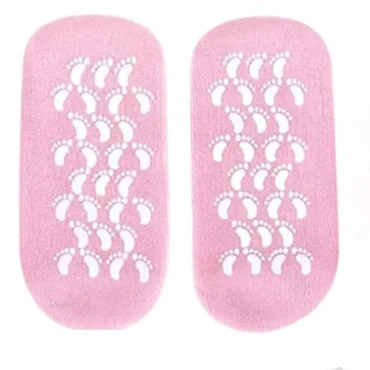 Reusable Silicone Spa Gel Socks for Dry Feet & Cracked Heels
