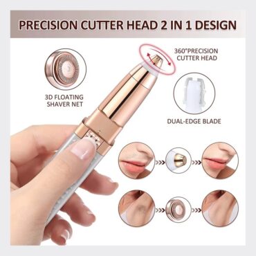 2-in-1 Flawless Facial Hair Remover & Eyebrow Trimmer